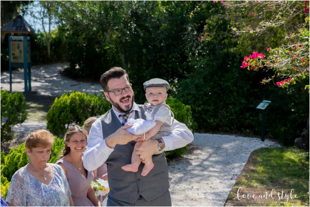Historic Spanish Point Wedding, ring bearer baby