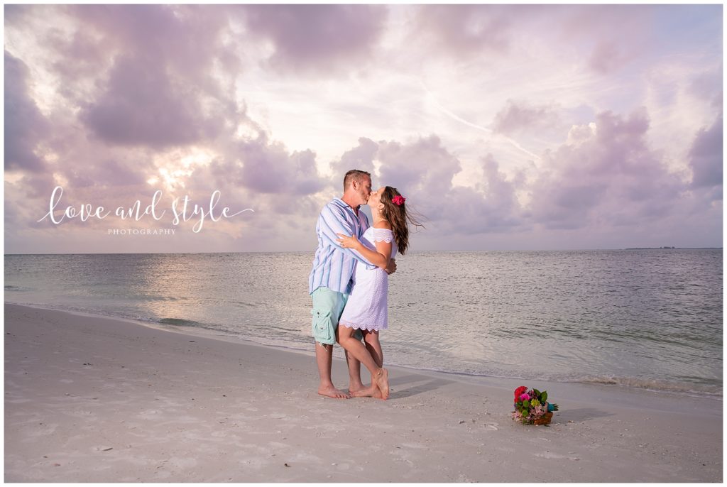 Vow Renewal Photography on Anna Maria Island at Bean Point