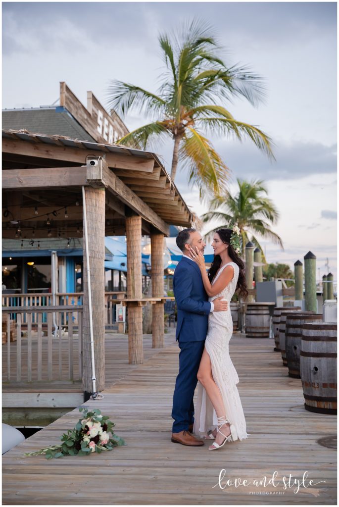 Wedding Photos at The Seafood Shack Cortez, Florida