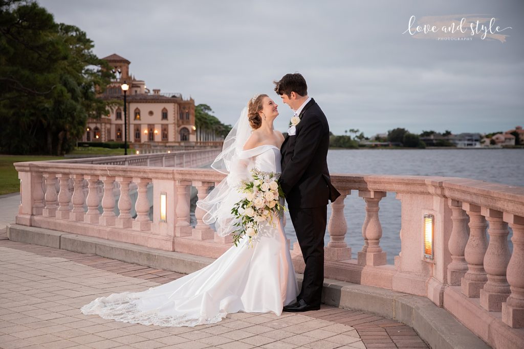 Bride and Groom Portrait after their Gorgeous Sarasota Wedding