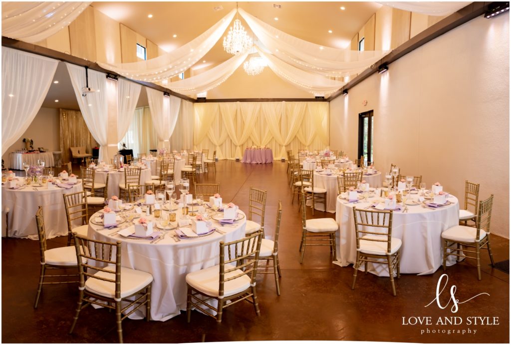 A Baker's Ranch Wedding, reception room