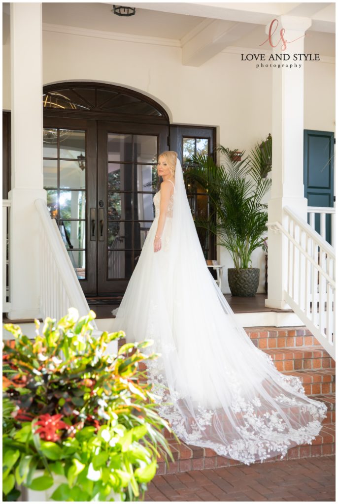 A beautiful bridal portrait after her Sarasota Wedding at The Founders Club