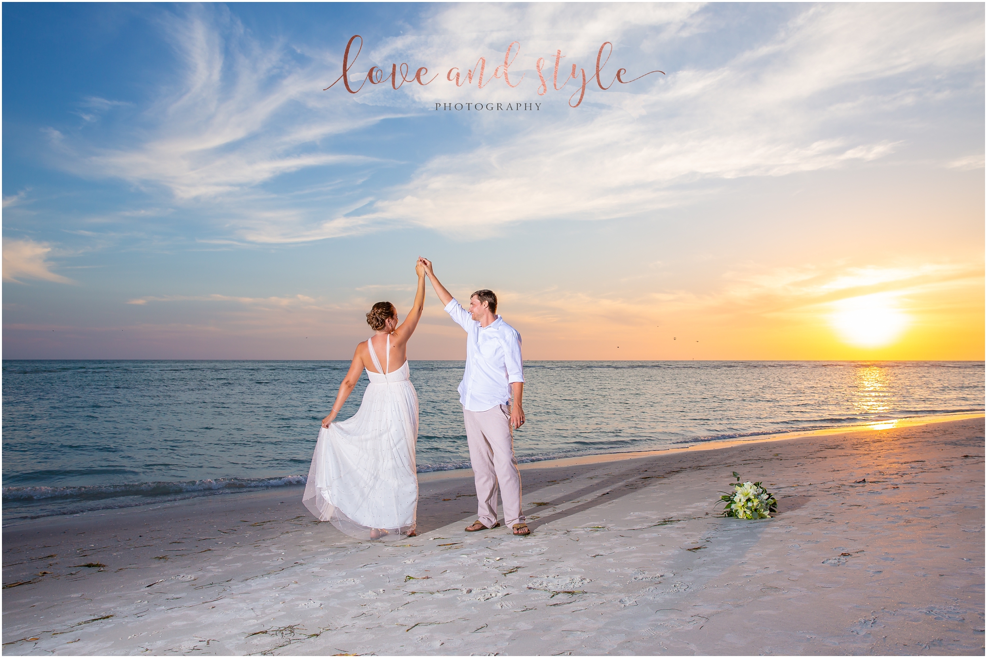 Lido Beach Wedding At Sunset By Love And Style Photography