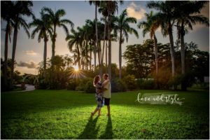 Engagement Photos at Palm Sola Botanical Park