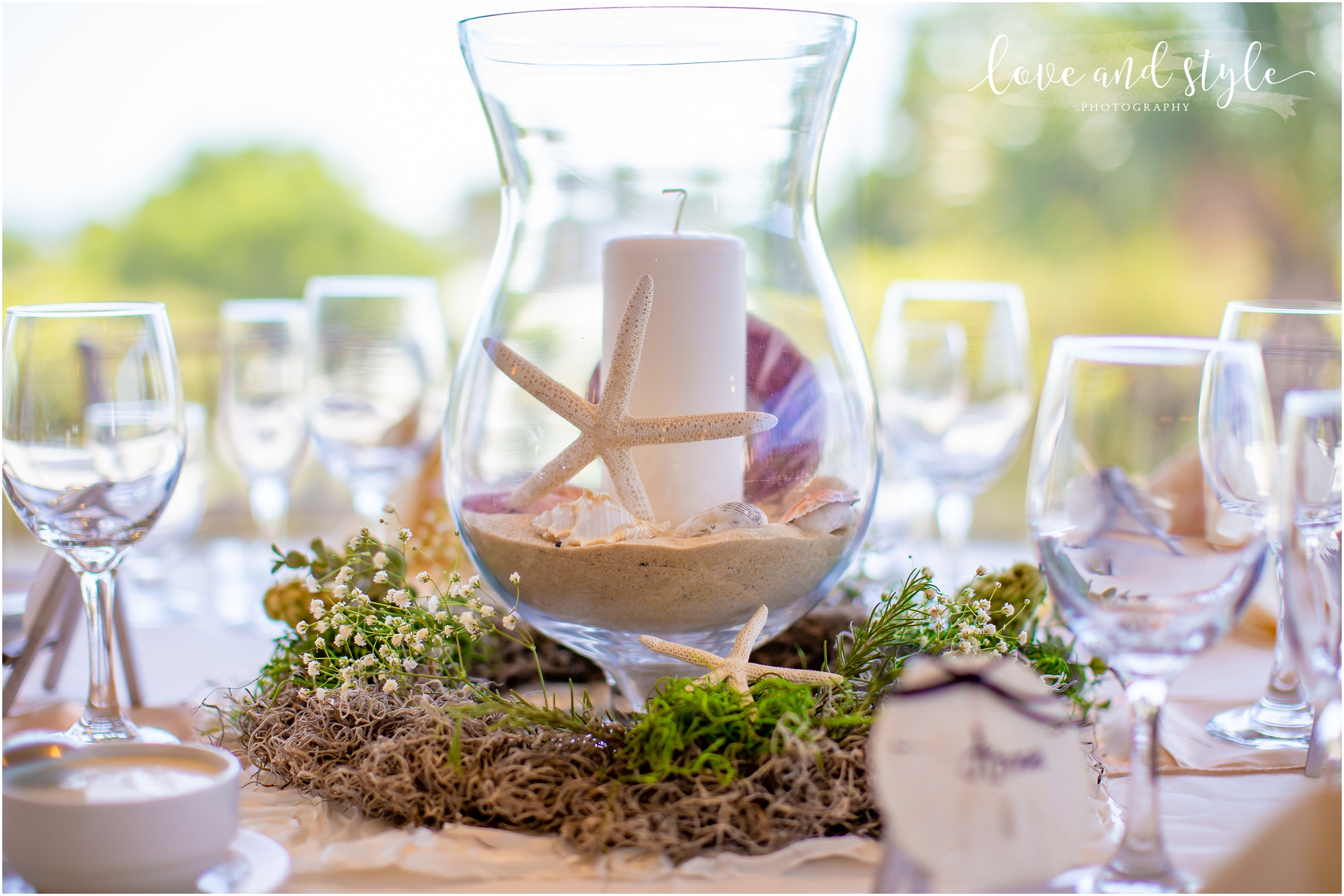 Englewood Beach Wedding by The Waverly photo of the table centerpiece
