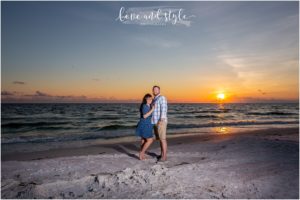 Engagement Photography Anna Maria Island during sunset