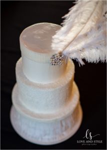 A Wedding at the Powel Crosley Estate, a photo of the cake