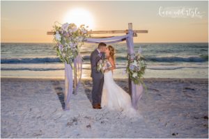 A Wedding at The Beach House on Anna Maria Island, bride and groom portraits