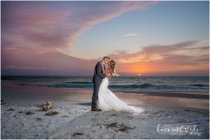A Wedding at The Beach House on Anna Maria Island, couples portraits