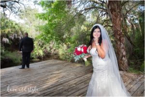 Sarasota Wedding Photographer at The Barn at Chapel Creek first look