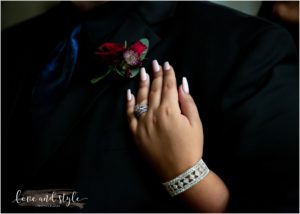 Sarasota Wedding Photographer at The Barn at Chapel Creek close up of the wedding ring