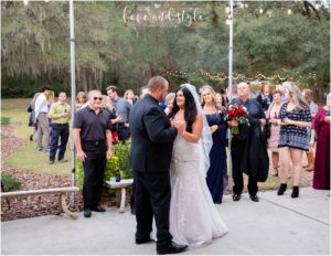 Sarasota Wedding Photographer at The Barn at Chapel Creek bride and groom portrait bride and groom first dance