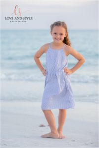 Siesta Key Family Photographer individual portrait of a daughter