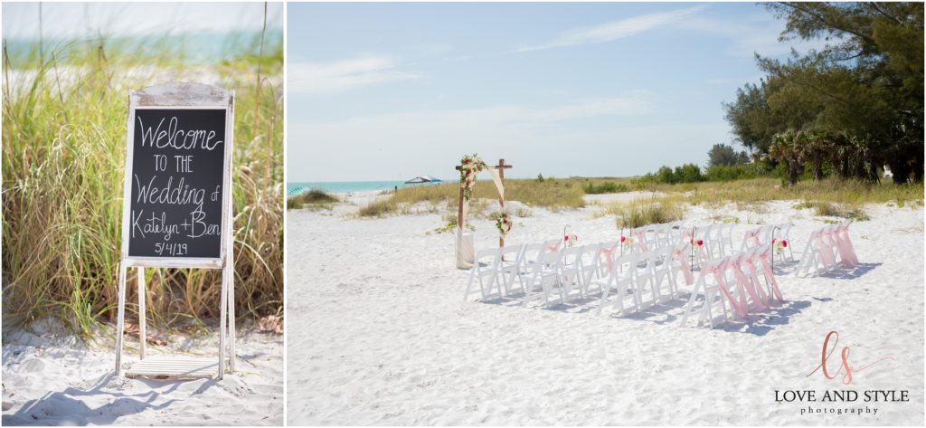 Anna Maria Island Wedding Photography at The Sandbar Restaurant picture of the ceremony site