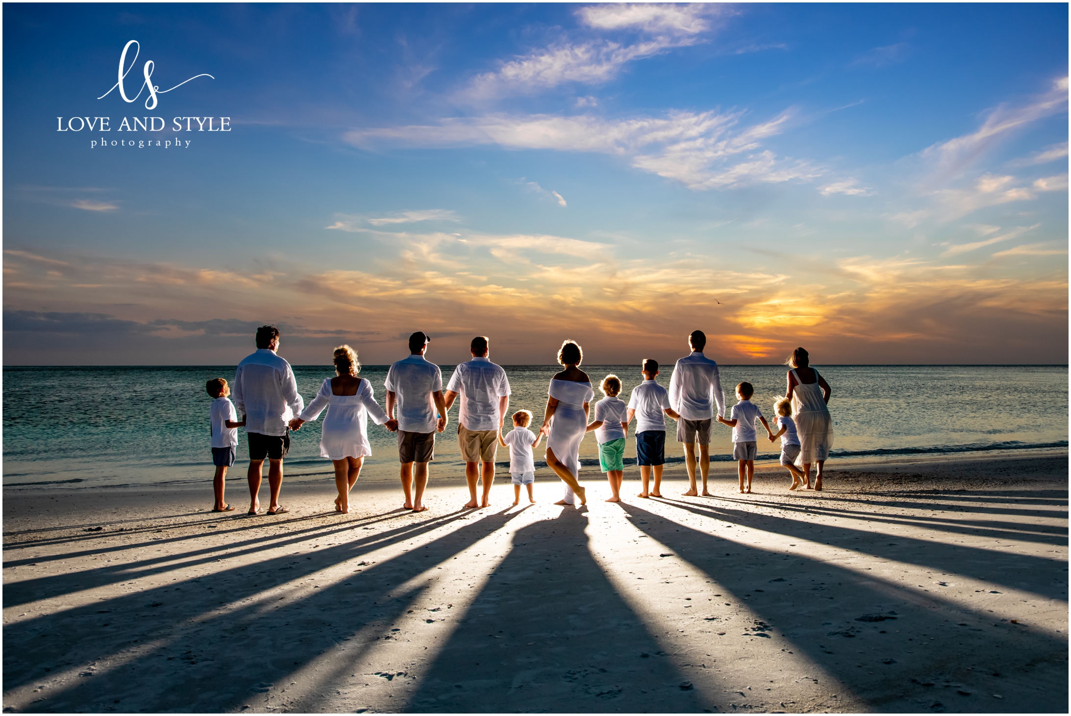 Extended Family Photographer Anna Maria Island at sunset