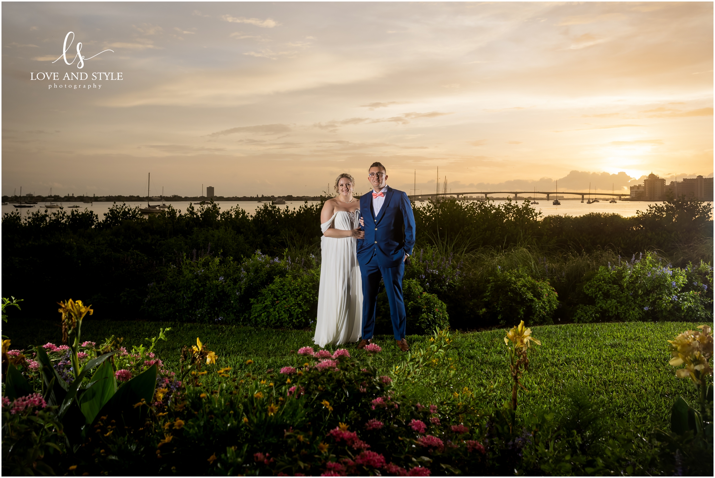 Bride and Groom at Selby Gardens