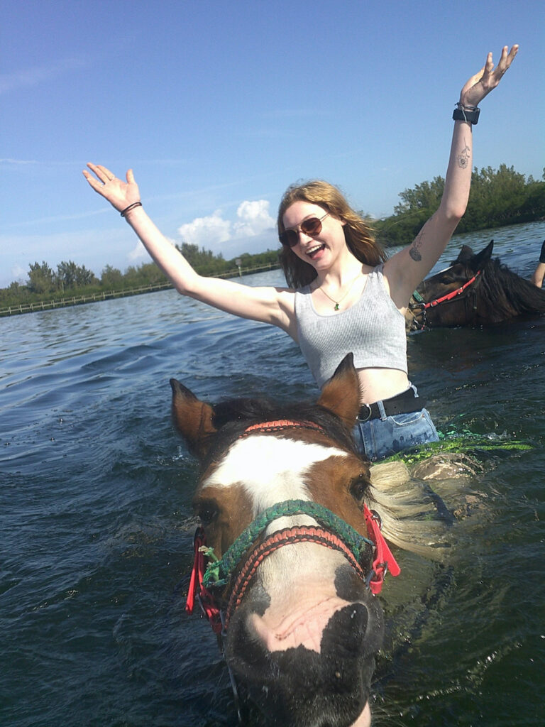 Horseback riding in Sarasota Bay